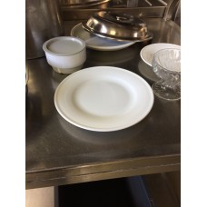 Ontbijtbord porcelein wit